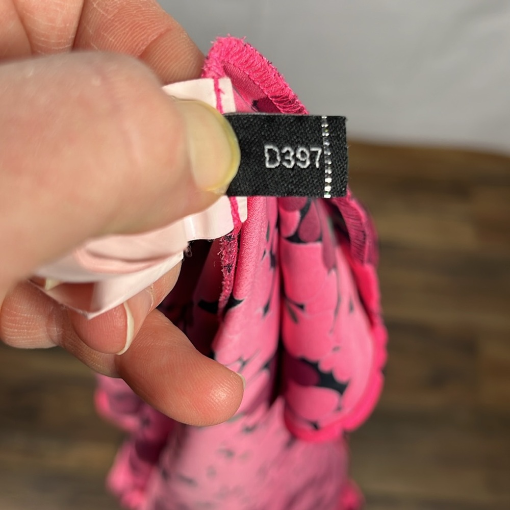 Kate Spade New York Bubble Dot Smocked Dress in Rhubarb Jam. - Picture 16 of 16
